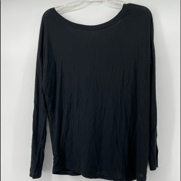 PINK Victoria's‎ Secret Top Super Soft Long Sleeve Lace-Up V-Neck Beachy Size S - Picture 6 of 6